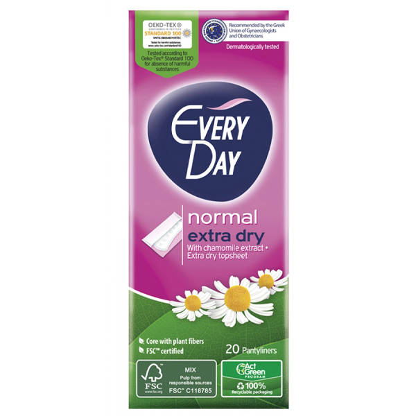 EVERYDAY ΣΕΡΒΙΕΤΑΚΙΑ EXTRA DRY 20τεμ. - (NORMAL) (1090N)