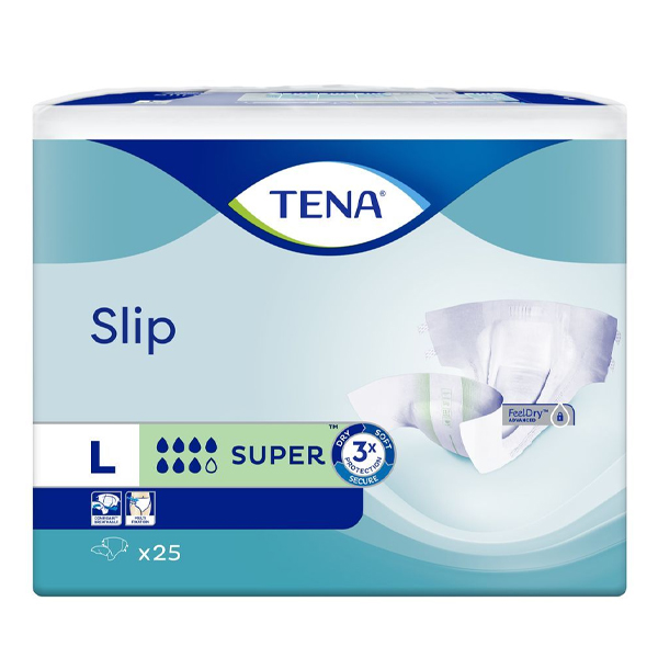 TENA SLIP ΑΚΡΑΤΕΙΑΣ SUPER LARGE 25τεμ.