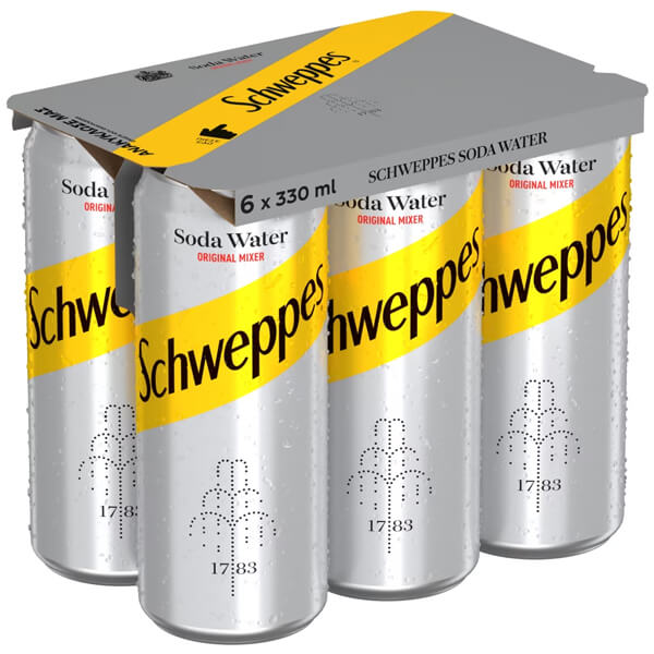 SCHWEPPES ΣΟΔΑ (6x330ml)
