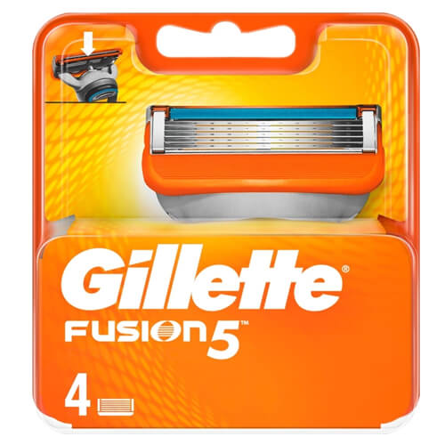 GILLETTE ΑΝΤΑΛΛΑΚΤΙΚΑ ΞΥΡΑΦΑΚΙΑ 4τεμ. - (FUSION 5)