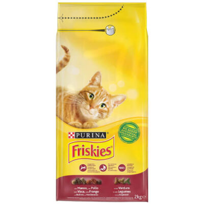 FRISKIES ΓΑΤΟΤΡΟΦΗ ΚΡΟΚΕΤΑ 2kg - (ΒΟΔΙΝΟ-ΚΟΤΟΠΟΥΛΟ-ΛΑΧΑΝΙΚΑ)
