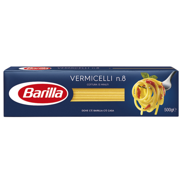 BARILLA 500gr - No   8 (VERMICELLI)
