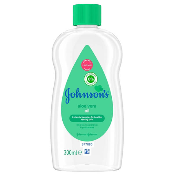 JOHNSONS BABY OIL 300ml - (ALOE VERA)