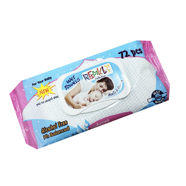 RENKLI ΜΩΡΟΜΑΝΤΗΛΑ ΜΕ ΚΑΠΑΚΙ  72τεμ. - (HEALTHY ΚΑΙ CLEANY)