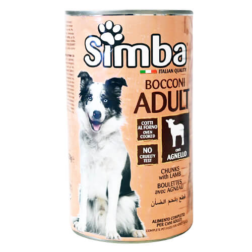 SIMBA ΣΚΥΛΟΤΡΟΦΗ ΚΟΝΣΕΡΒΑ 1230gr - (ΑΡΝΙ)