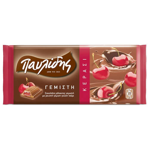 ΠΑΥΛΙΔΗΣ ΣΟΚΟΛΑΤΑ ΓΕΜΙΣΤΗ 100gr. - (ΚΕΡΑΣΙ)