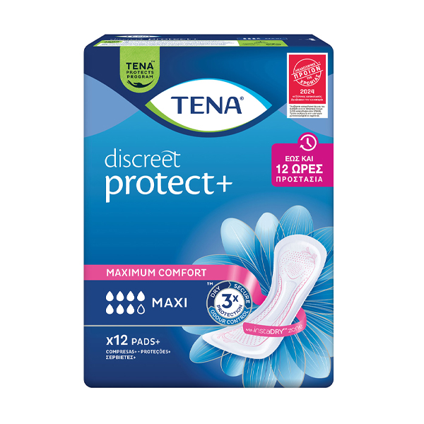TENA ΣΕΡΒΙΕΤΕΣ DISCREET MAXI 12τεμ.