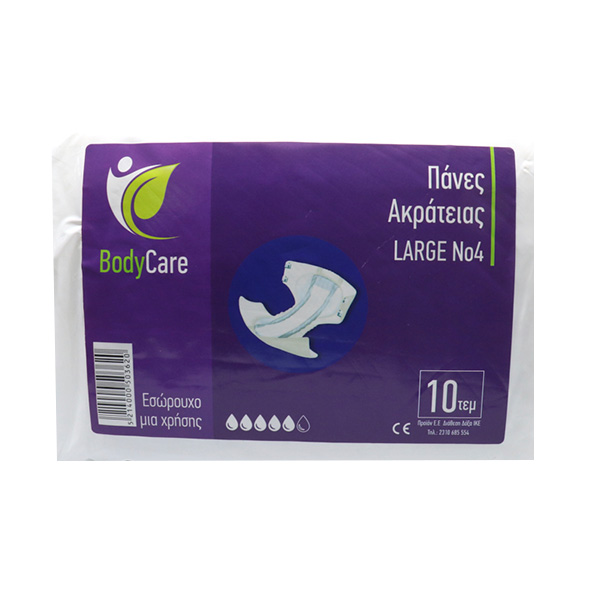 BODYCARE ΠΑΝΑ ΑΚΡΑΤΕΙΑΣ Νο 4 - (LARGE) (10τεμ.)