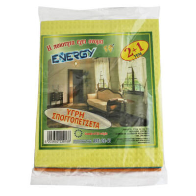 ENERGY ΣΠΟΓΓΟΠΕΤΣΕΤΑ ΥΓΡΗ 3τεμ. - (02-43)