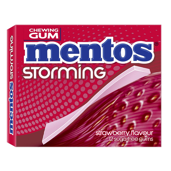 MENTOS STORMING 12x33gr. - (STRAWBERRY) (1578403)