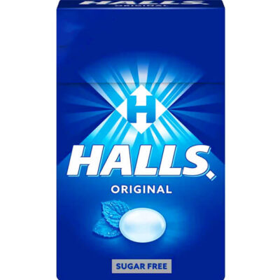 HALLS ΚΑΡΑΜΕΛΕΣ 12x28gr - (ORIGINAL) (SUGAR FREE) (ΚΟΥΤΙ)