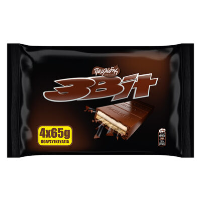 ΠΑΥΛΙΔΗΣ ΣΟΚΟΛΑΤΑ ΓΕΜΙΣΤΗ 3BIT - (4x65gr.)