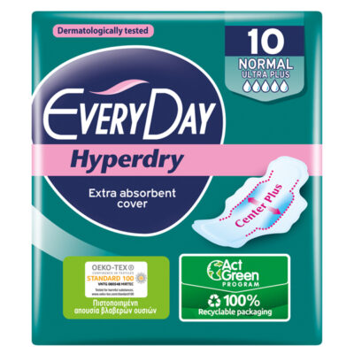 EVERYDAY ΣΕΡΒΙΕΤΕΣ HYPERDRY 10τεμ. - (NORMAL ULTRA PLUS) (1806)