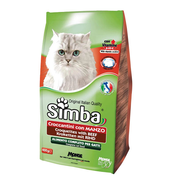 SIMBA ΓΑΤΟΤΡΟΦΗ ΚΡΟΚΕΤΑ 400gr - (ΒΟΔΙΝΟ)