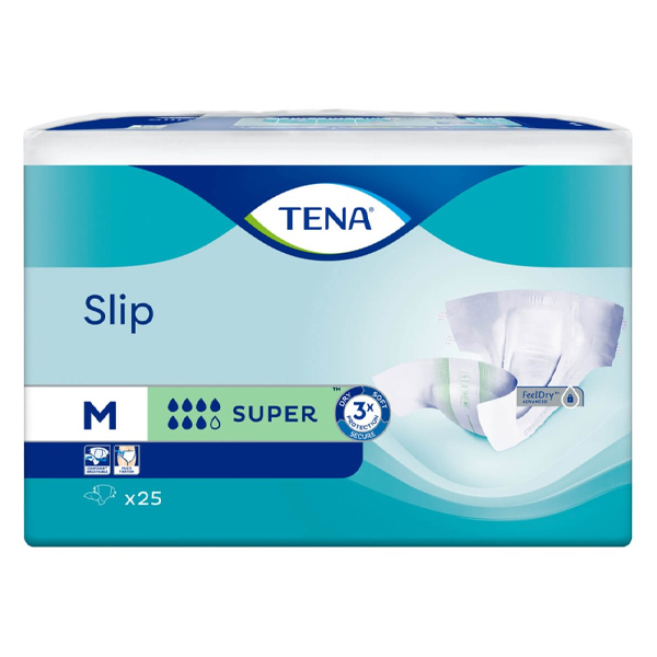 TENA SLIP ΑΚΡΑΤΕΙΑΣ SUPER MEDIUM 25τεμ.