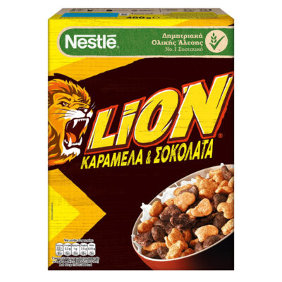 NESTLE LION 400gr. - (ΣΟΚΟΛΑΤΑ ΚΑΙ ΚΑΡΑΜΕΛΑ)