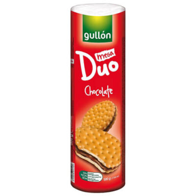 GULLON MEGA DUO ΜΠΙΣΚΟΤΑ ΓΕΜΙΣΤΑ 500gr - (ΣΟΚΟΛΑΤΑ)
