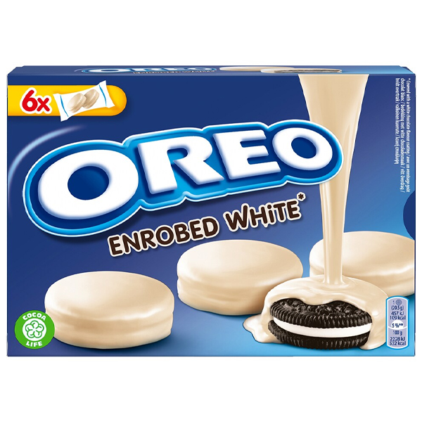 OREO ΜΠΙΣΚΟΤΑ ΕΠΙΚΑΛΥΨΗ ΛΕΥΚΗΣ ΣΟΚΟΛΑΤΑΣ 246gr - (WHITE CHOC)