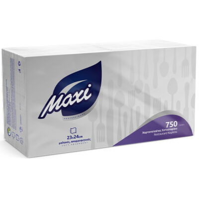 MAXI ΧΑΡΤΟΠΕΤΣΕΤΑ 1Φ (23x24cm) - (750τεμ.) (ΛΕΥΚΗ) ( 3204001)