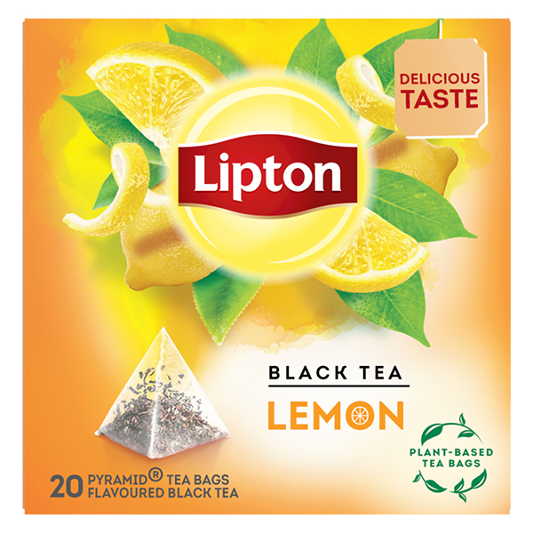 LIPTON ΜΑΥΡΟ ΤΣΑΙ ΠΥΡΑΜΙΔΑ (20x1,7gr) - (ΛΕΜΟΝΙ)