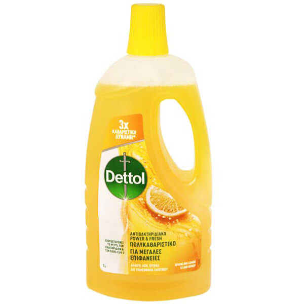 DETTOL ΥΓΡΟ ΠΟΛΥΚΑΘΑΡΙΣΤΙΚΟ 1lit - (ΦΡΕΣΚΑΔΑ ΛΕΜΟΝΙΟΥ)