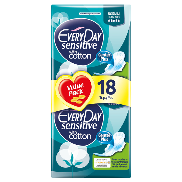 EVERYDAY ΣΕΡΒΙΕΤΕΣ SENSITIVE 18τεμ. - (NORMAL ULTRA PLUS) (0637)