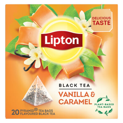 LIPTON ΜΑΥΡΟ ΤΣΑΙ ΠΥΡΑΜΙΔΑ (20x1,7gr) - (ΚΑΡΑΜΕΛΑ ΚΑΙ ΒΑΝΙΛΙΑ)