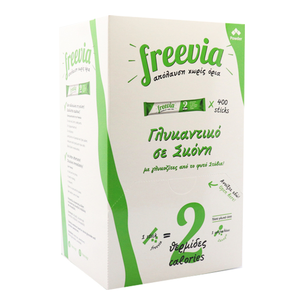 FREEVIA ΓΛΥΚΑΝΤΙΚΟ 400τεμ. - (STICKS) (STEVIA)
