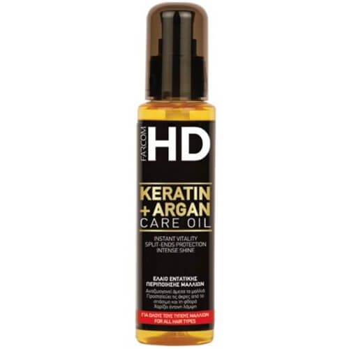 FARCOM HD OIL ΜΑΛΛΙΩΝ 100ml - (KERATIN+ARGAN)