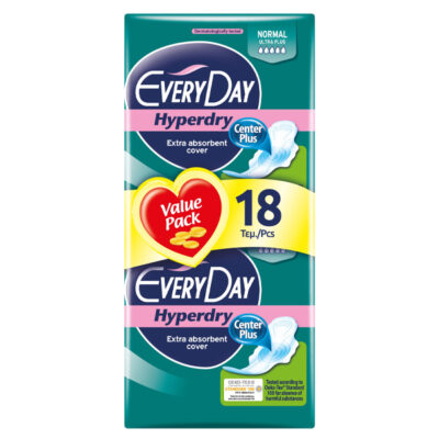 EVERYDAY ΣΕΡΒΙΕΤΕΣ HYPERDRY 18τεμ. - (NORMAL ULTRA PLUS) (0634)