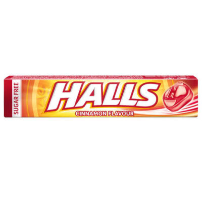 HALLS ΚΑΡΑΜΕΛΕΣ 20x32gr - (CINNAMON) (SUGAR FREE) (ΜΑΣΟΥΡΙ)