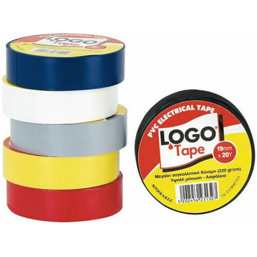 LOGO ECO ΤΑΙΝΙΑ ΜΟΝΩΤΙΚΗ (19mmx20Y)  - (ΜΑΥΡΗ)