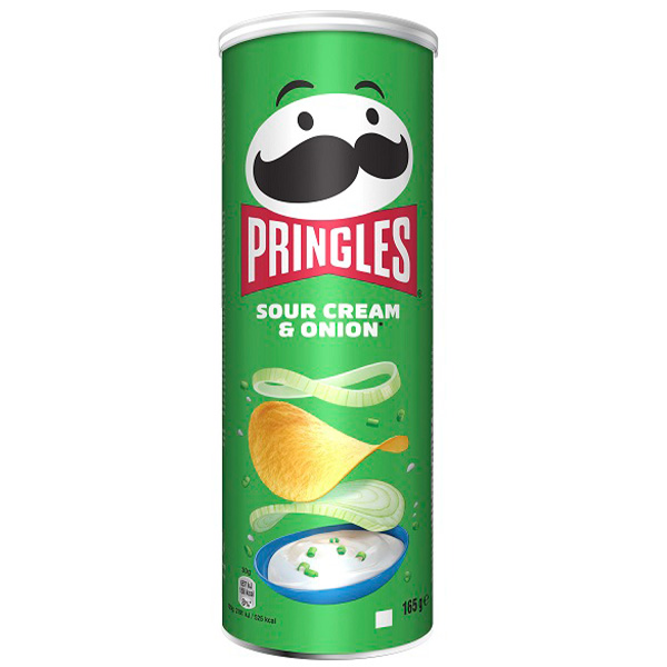 PRINGLES ΤΣΙΠΣ 165gr - (SOUR CREAM ΚΑΙ ONION)