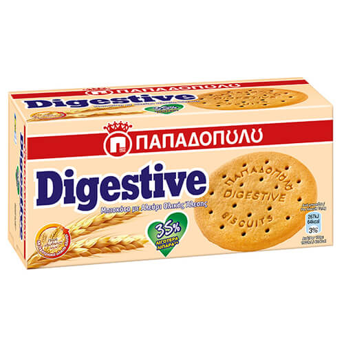 ΠΑΠΑΔΟΠΟΥΛΟΥ DIGESTIVE 250gr. - (35% ΛΙΓΟΤΕΡΑ ΛΙΠΑΡΑ)