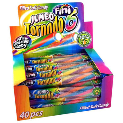 FINI ΠΟΛΥΧΡΩΜΟ ΚΑΛΩΔΙΟ 40τεμ. - (JUMBO TORNADO)