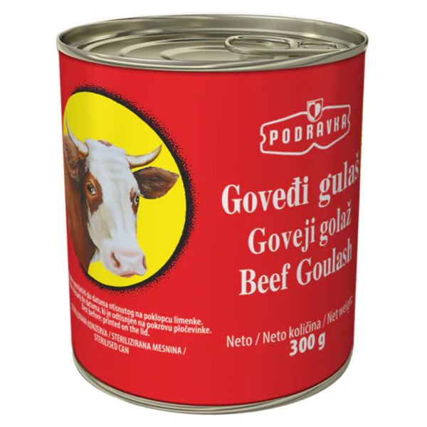 PODRAVKA ΓΚΟΥΛΑΣ 300gr - (ΒΟΔΙΝΟ)