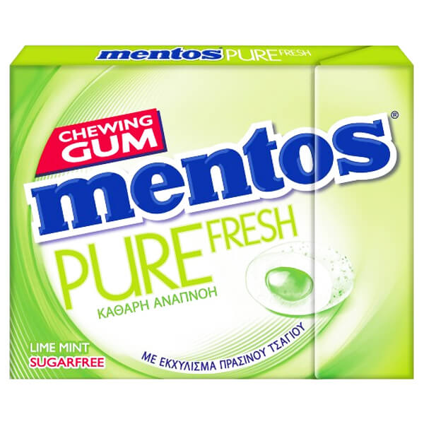 MENTOS PURE FRESH SLIM BOX (12x28gr.) - (LIME MINT) (1675038)