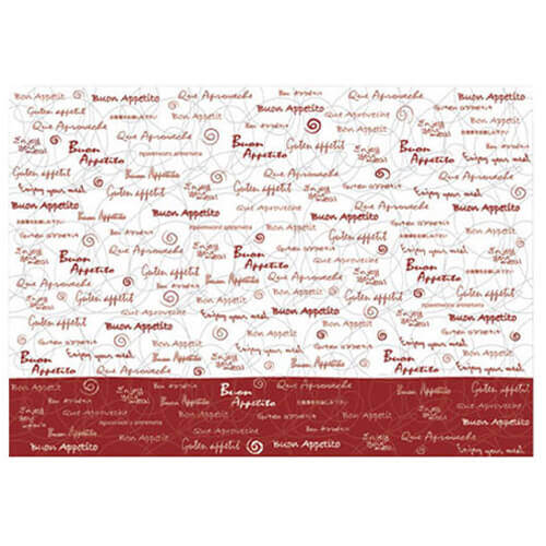 ΣΟΥΠΛΑ (30x40cm) - (250τεμ.) (BUON APETITO ΚΟΚΚΙΝΟ-ΛΕΥΚΟ) (Ι-0425)