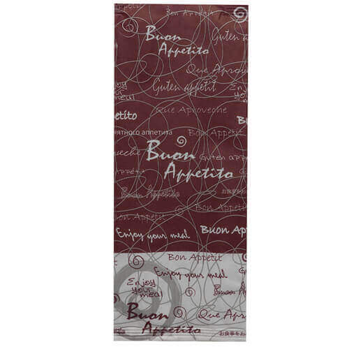 ΚΟΥΒΕΡ ΧΑΡΤΟΠΕΤΣΕΤΑ (38x38cm) - (125τεμ.) (BUON APETITO ΚΟΚΚΙΝΟ-ΛΕΥΚΟ) (Ι-0424)