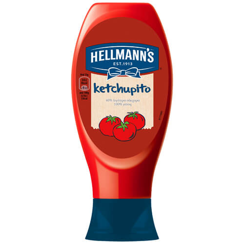 HELLMANN'S KETCHUPITO 460gr. - (TOP DOWN)