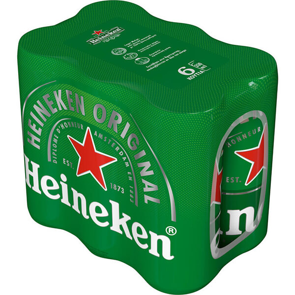 HEINEKEN ΜΠΥΡΑ ΚΟΥΤΙ vol 5% (6x330ml)