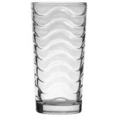 UNIGLASS (51051) ΠΟΤΗΡΙ ΓΥΑΛΙΝΟ ΝΕΡΟΥ ΚΥΜΑ 24,5cl - (6τεμ.)