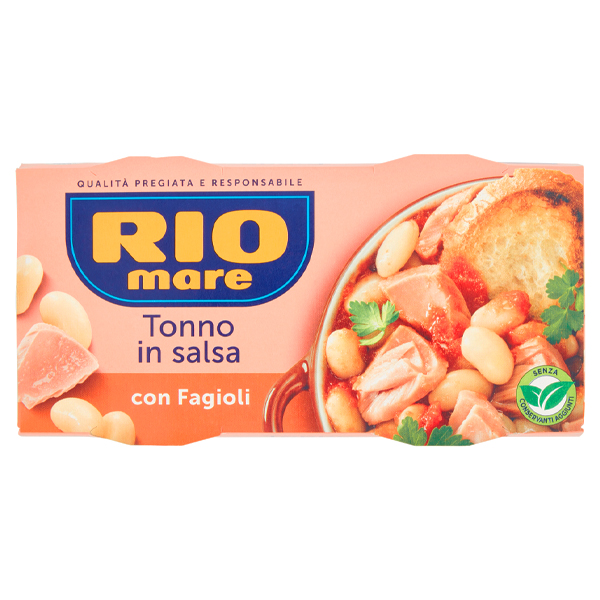 RIO MARE ΤΟΝΟΣ ΠΟΛΥΣΑΛΑΤΑ (2x160gr) - (FAGIOLI)