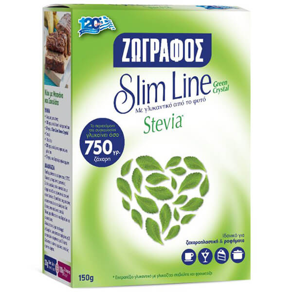 ΖΩΓΡΑΦΟΣ SLIM LINE STEVIA ΣΕ ΣΚΟΝΗ 150gr.