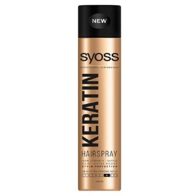SYOSS HAIR SPRAY 400ml - (No 4) (KERATIN/ΧΡΥΣΟ)