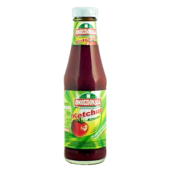ΟΜΟΣΠΟΝΔΙΑ KETCHUP 330gr. - (ΓΥΑΛΙΝΟ ΜΠΟΥΚΑΛΙ) (ΚΛΑΣΣΙΚΗ)