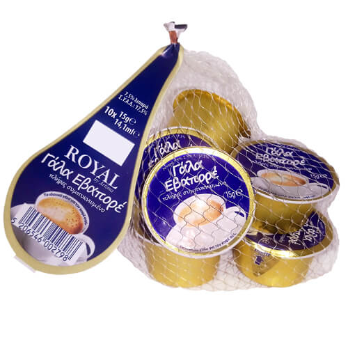 ROYAL ΓΑΛΑ ΜΕΡΙΔΑ ΓΙΑ ΚΑΦΕ (10x15gr.) - (7,5% ΛΙΠΑΡΑ) (ΔΙΧΤΥ) (10.1.169)