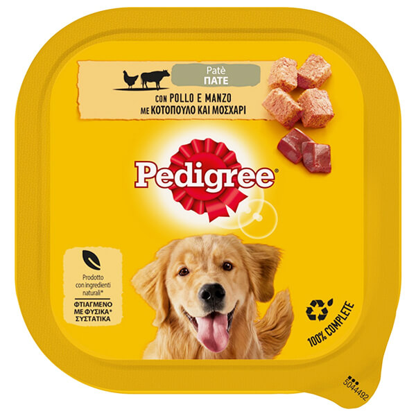 PEDIGREE ΣΚΥΛΟΤΡΟΦΗ ΠΑΤΕ 300gr. - (ΚΟΤΟΠΟΥΛΟ ΚΑΙ ΜΟΣΧΑΡΙ)