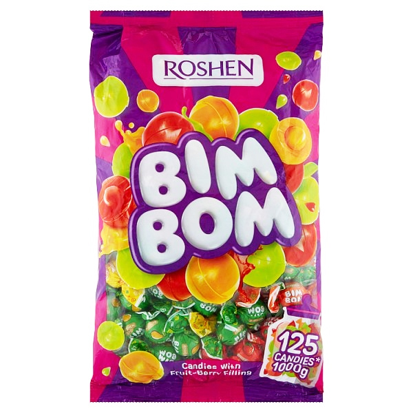 ROSHEN BIM BOM ΚΑΡΑΜΕΛΕΣ ΓΕΜΙΣΤΕΣ 1kg - (ΜΕ ΦΡΟΥΤΑ)