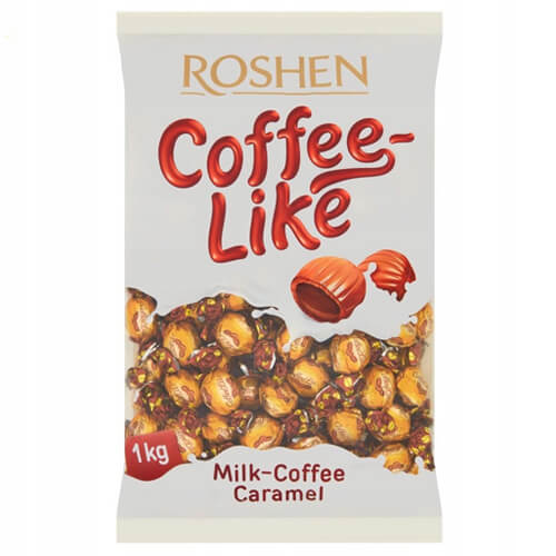 ROSHEN COFFEE LIKE ΚΑΡΑΜΕΛΕΣ 1kg - (ΜΕ ΑΡΩΜΑ ΚΑΦΕ)